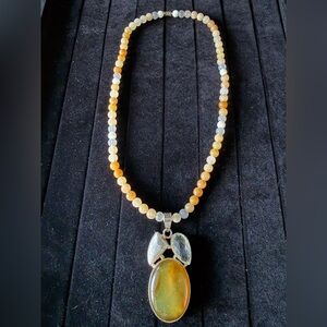 Jay King collection Albuquerque, New Mexico amber with quartz and 925 silver